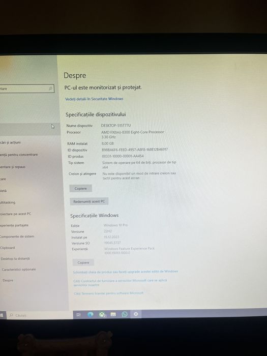 •	PC Gaming / Office – carcasă cu panou lateral transparent