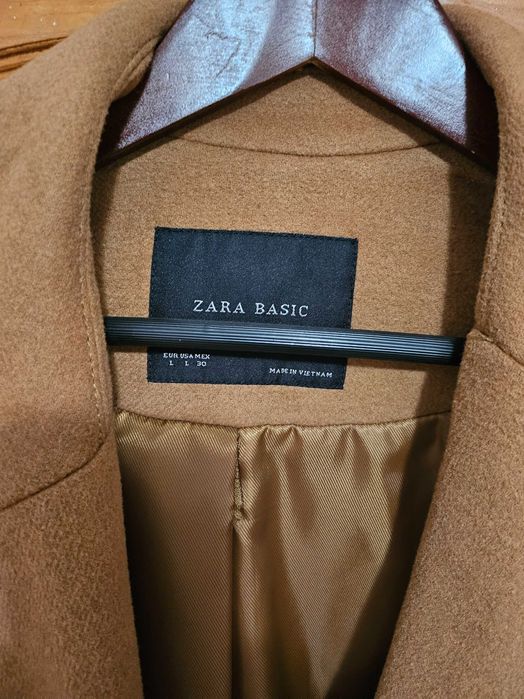 палто ZARA цвят светло кафяв