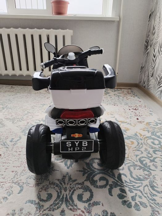 Детский электромотоцикл-трицикл HP2, Белый