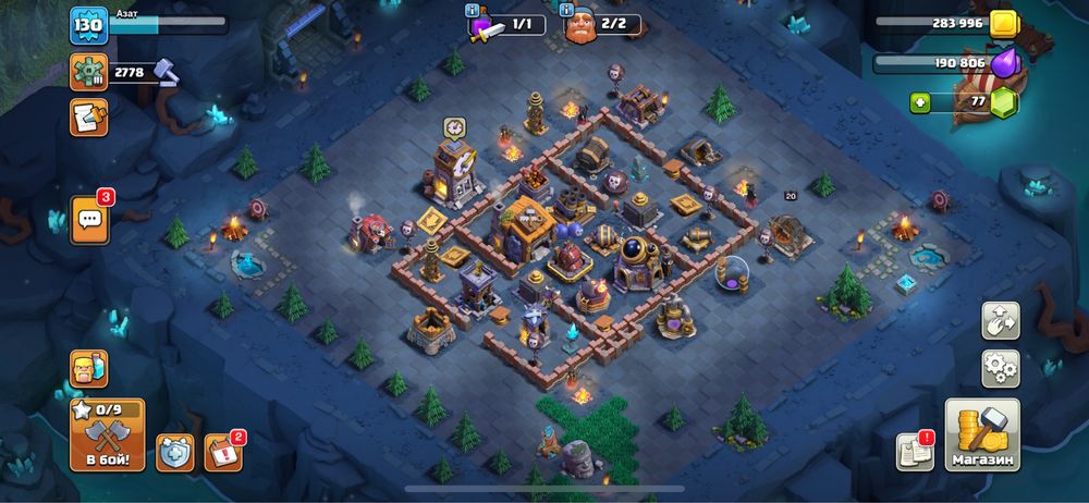 clash of clans 12lvl фулл
