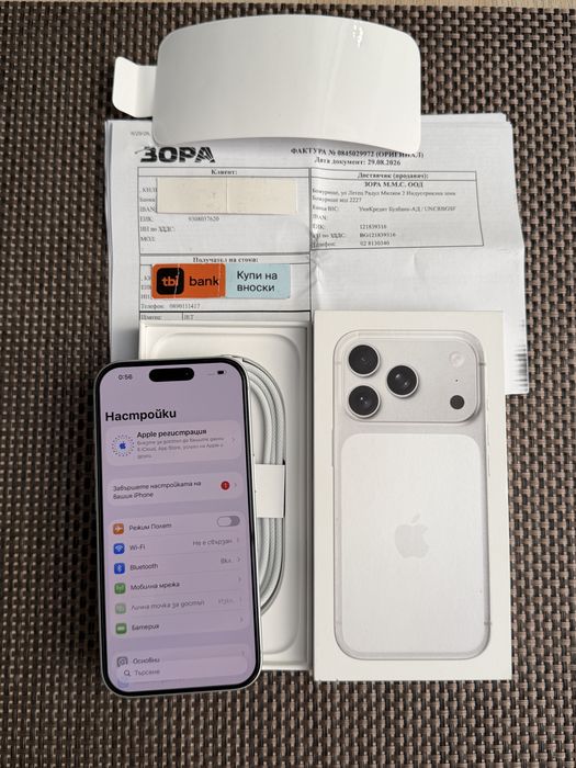НОВ! 512Gb*ЛИЗИНГ* iPhone 17 Pro Silver 24М ГАРАНЦИЯ