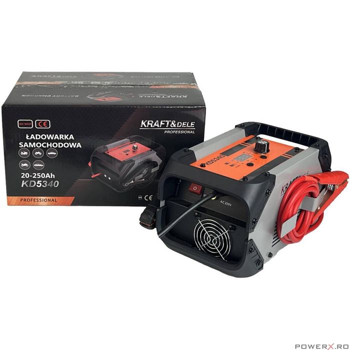 Incarcator, redresor cu functie de pornire, reglare amperaj, 20-250Ah,