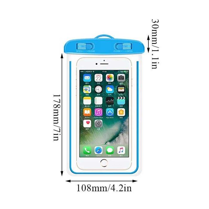 Carcasa protectie telefon apa si nisip 17,8x 10,8 cm Noi ambalate