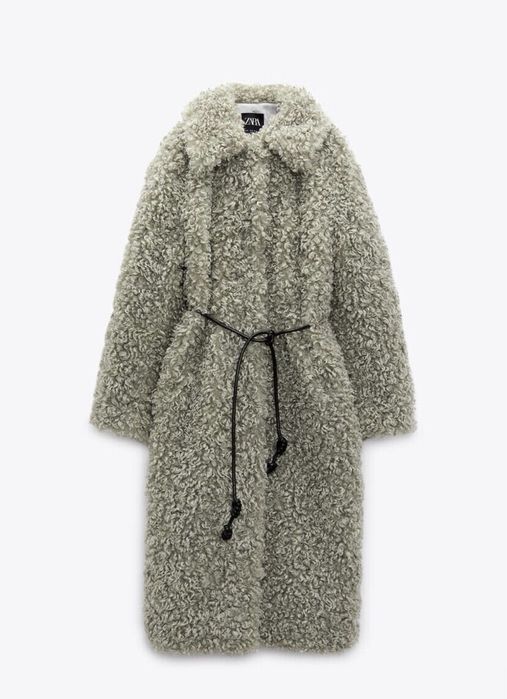 Zara овчина шуба