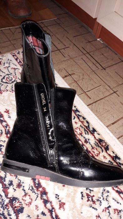 Весенние лакированные ботинки на девочку