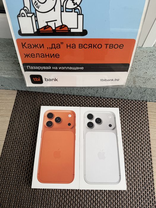НАЛИЧНИ! 46€/м *iPhone 17 Pro*Silver/Orange/Blue *айфон 17 про 256