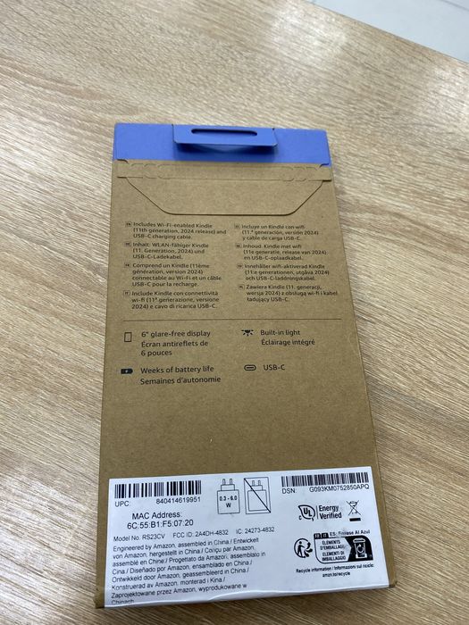 Электронная книга Amazon kindle touch (gen11)(p25)