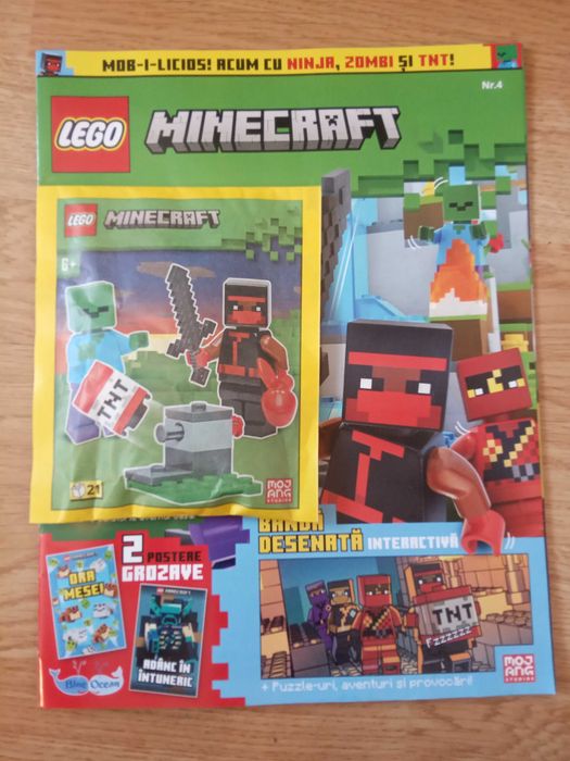 Lego Minecraft seturi mici, noi, sigilate, cu reviste