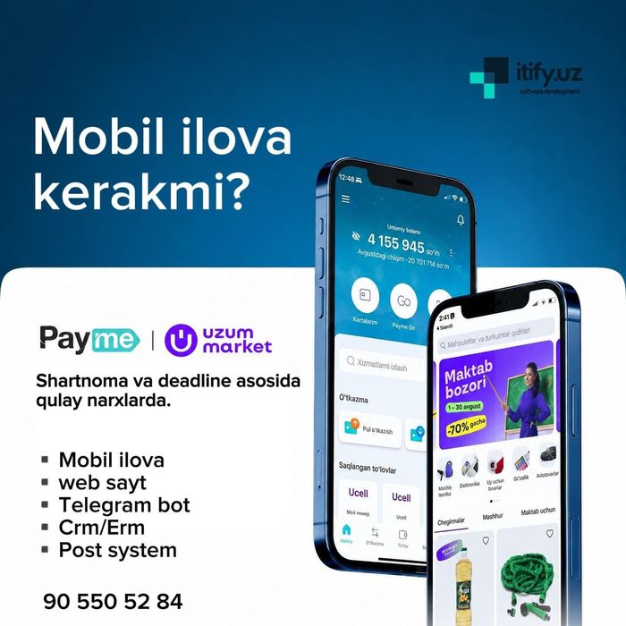 Web sayt kerakmi?

 Daromadliy biznesingizni yo'lga qo'y