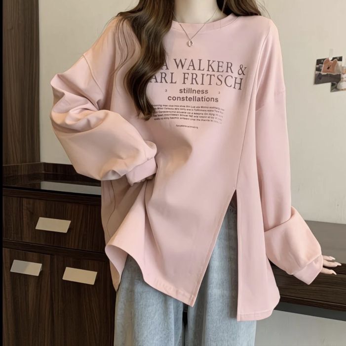 новое легкое оверсайз лонгслив