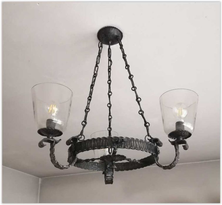 Винтидж полилеи -  ковано желязо