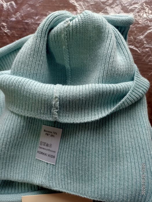 Шапка со снудом осень весна