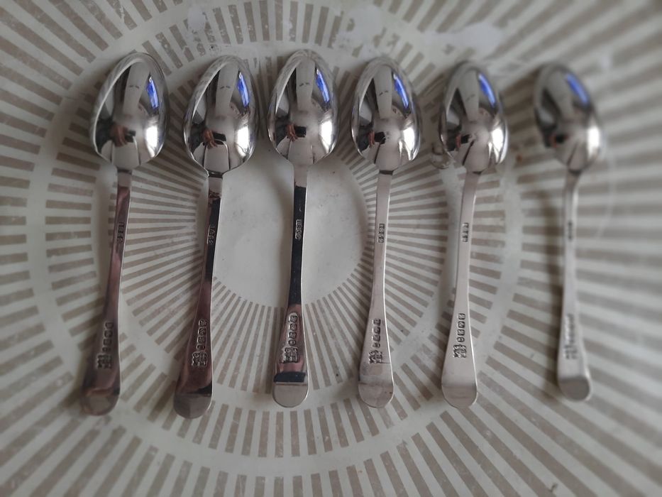 Lingurițe de ceai placate cu argint
