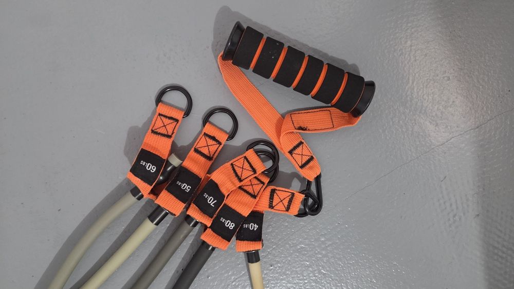Комплект фитнес ластици VBRATE Resistance Bands Set - 300LBS (Като нови!)