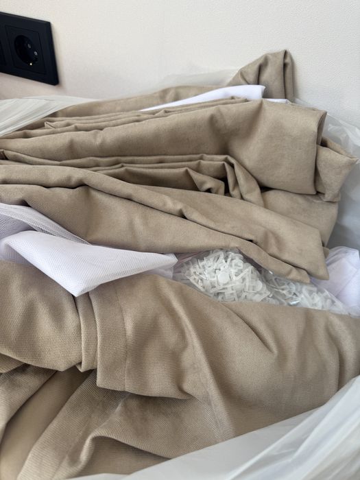 2 комплекта Штор Лён. Новые