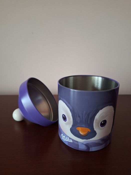 [NOU] Cutie metalica pentru fursecuri - Pinguin
