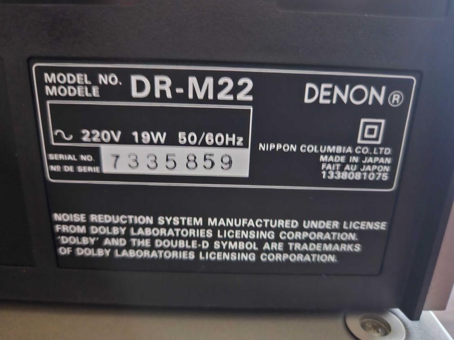 CD Player Deck Denon DCD 910  Deck DR-M22
