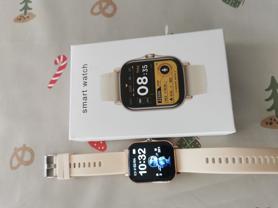 Продавам нов март часовник нов показва вр, спорен режим, музика и др е