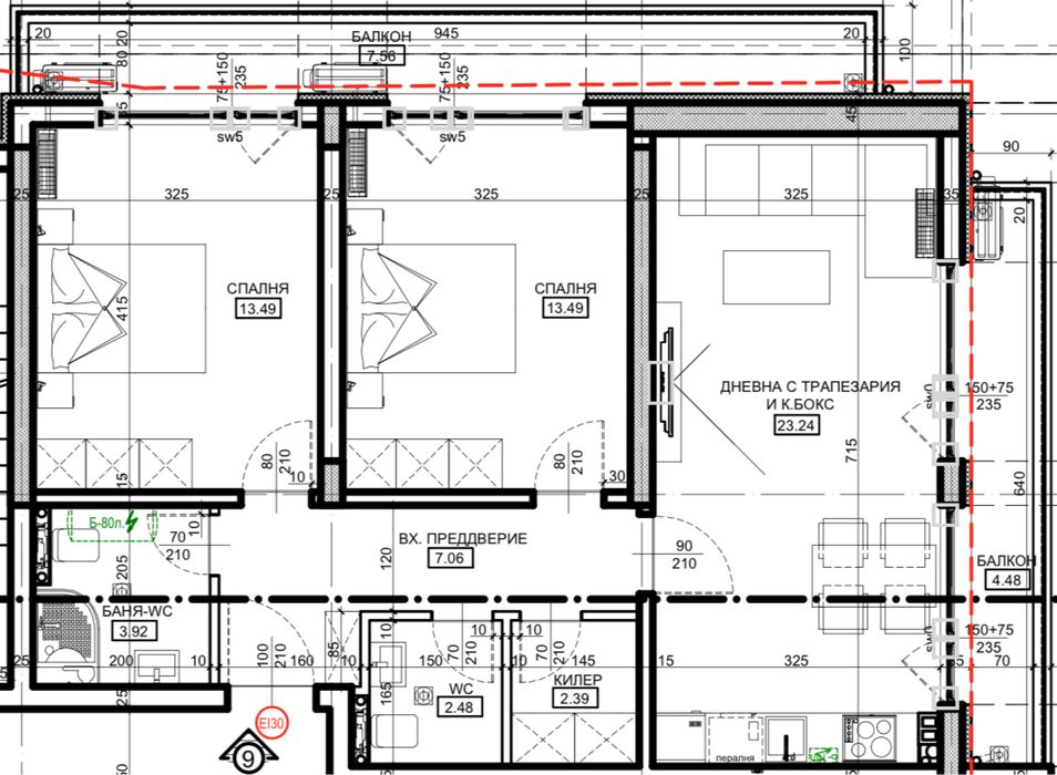 Продава се Тристаен апартамент в Търговище, Център - 109 кв.м за 1006 €/кв.м - Снимка #1