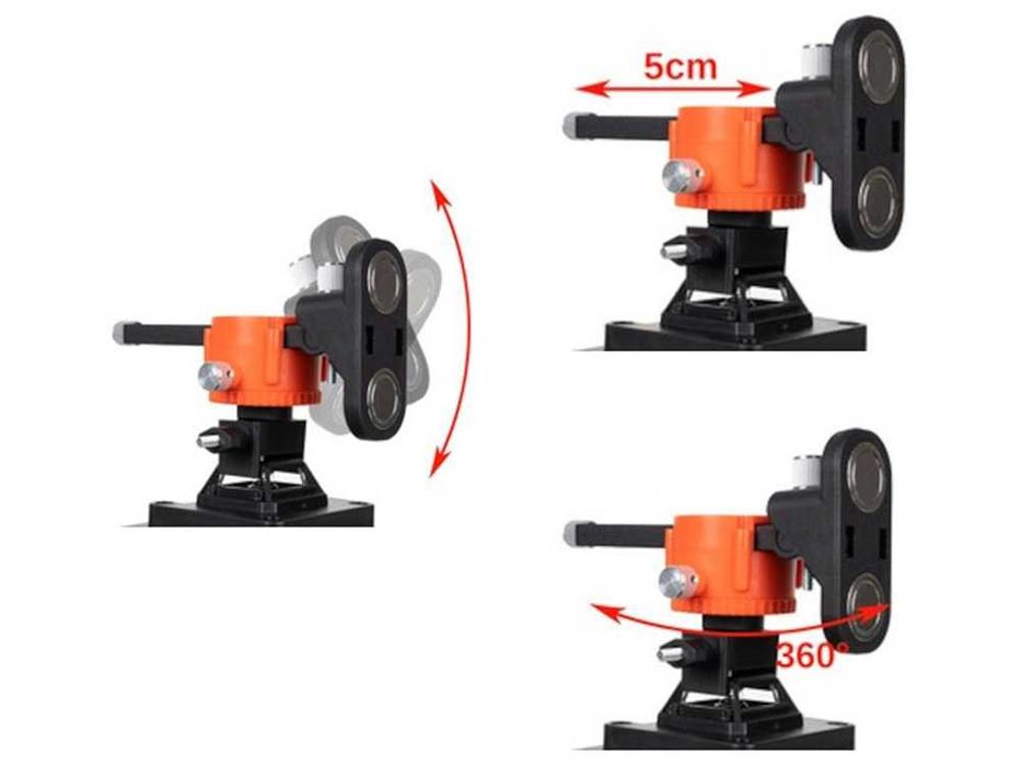 Лазерен линеен нивелир, 4 зелени лъча, 16 линии, 4D, 25 м, BIGSTREN