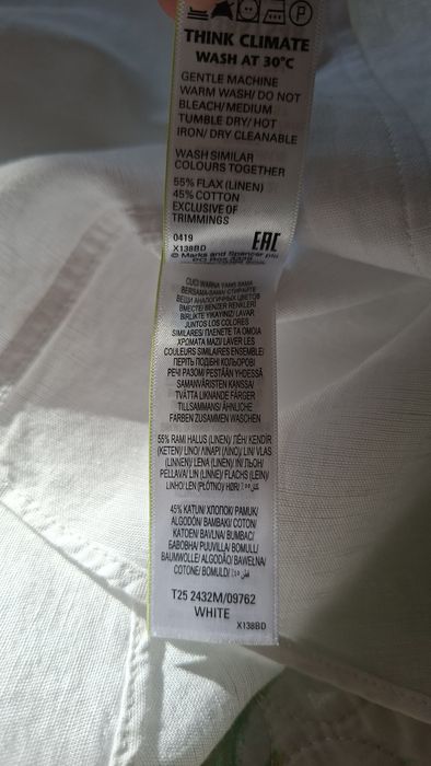 Льняная рубашка от Marks&Spenser