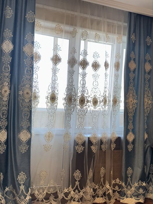 Тюль со шторами