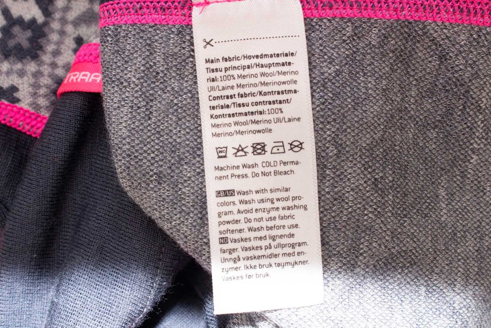 Kari Traa дамска мерино блуза сива термо бельо от мериносна вълна S