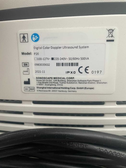 Ecograf SonoScape P20 + sondă liniară L742 – stare EXCEPȚIONALĂ, aproape nou