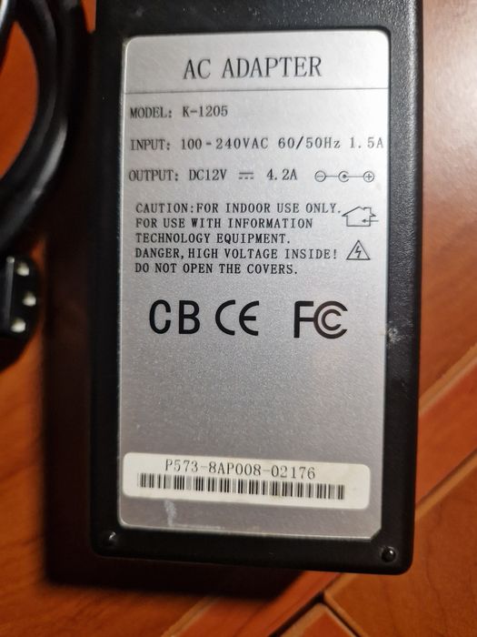 AC Adapter, model: K-1205