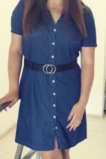 Дънкора рокля, размер 44