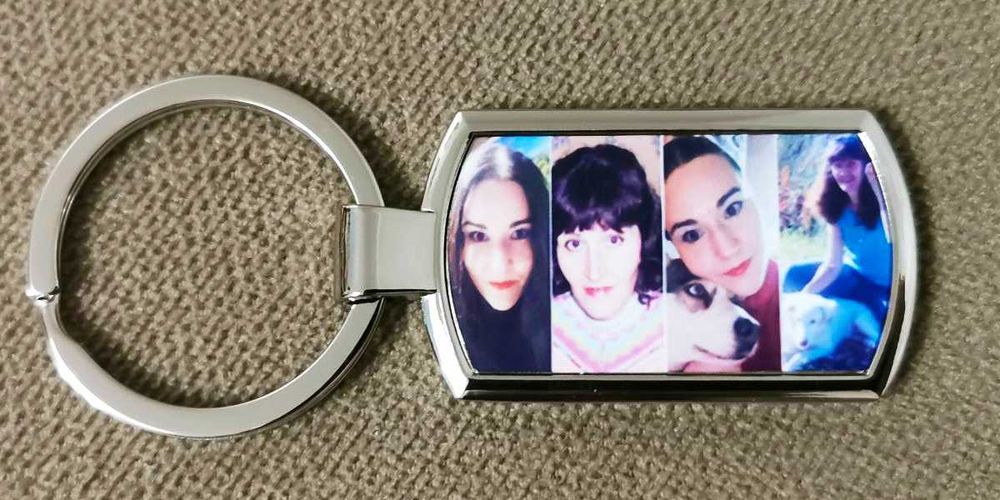 Метален ключодържател с Ваша снимка.