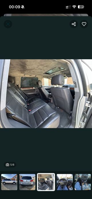 Touareg 2.5 tdi, cutie automata,suspensie pe aer stare f buna