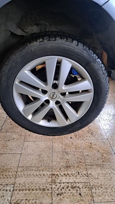 Jante opel astra h pe 16 5x110 cu cauciucuri 205 55 16