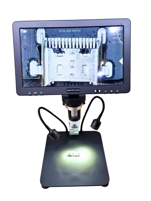 Цифровой микроскоп HF Tools F-12D 10.1" IPS для ремонта телефонов и пл