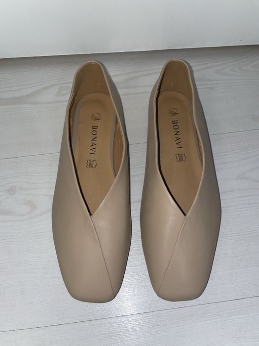 Балетки кожаныеее