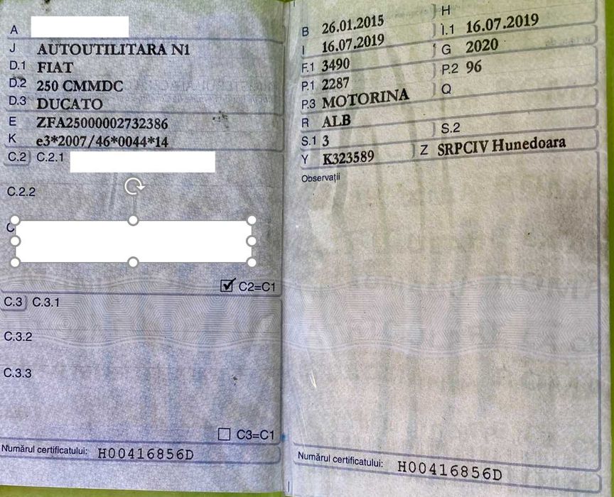 FIAT Ducato Autoutilitară 2.2 diesel - 130cp de vânzare, 6.490 EUR