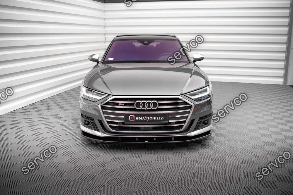 Prelungire splitter bara fata Audi S8 D5 2020- v7 - Maxton Design