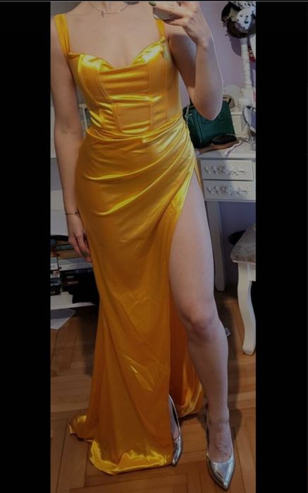 Rochie lunga galbena