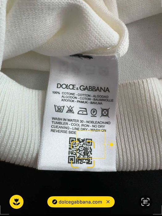 Dolce & Gabbana-Автентична чисто нова мъжка тениска М номер