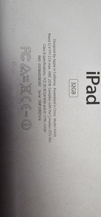 Таблета Ipad A1430 32GB