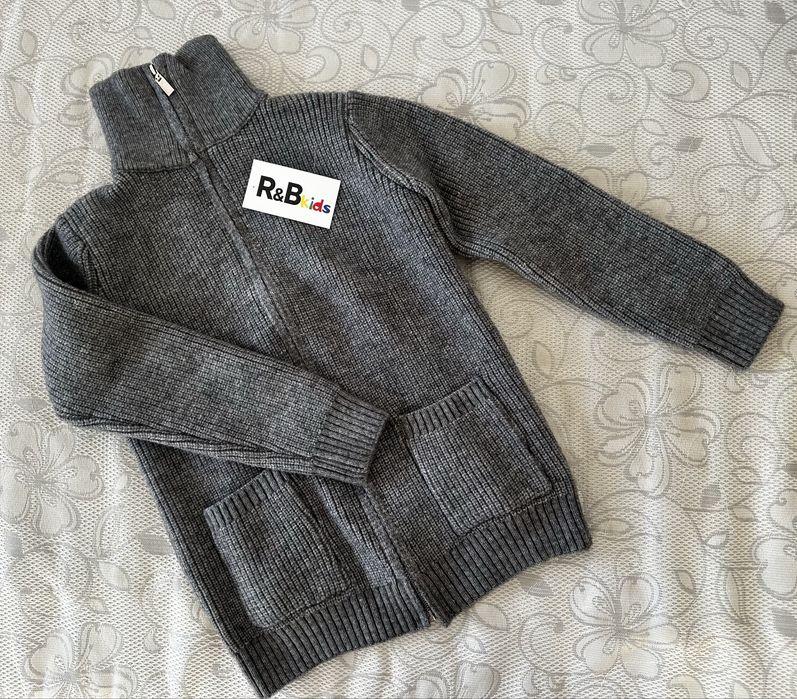 Кардиган вязаный на молнии унисекс. Не подошёл размер