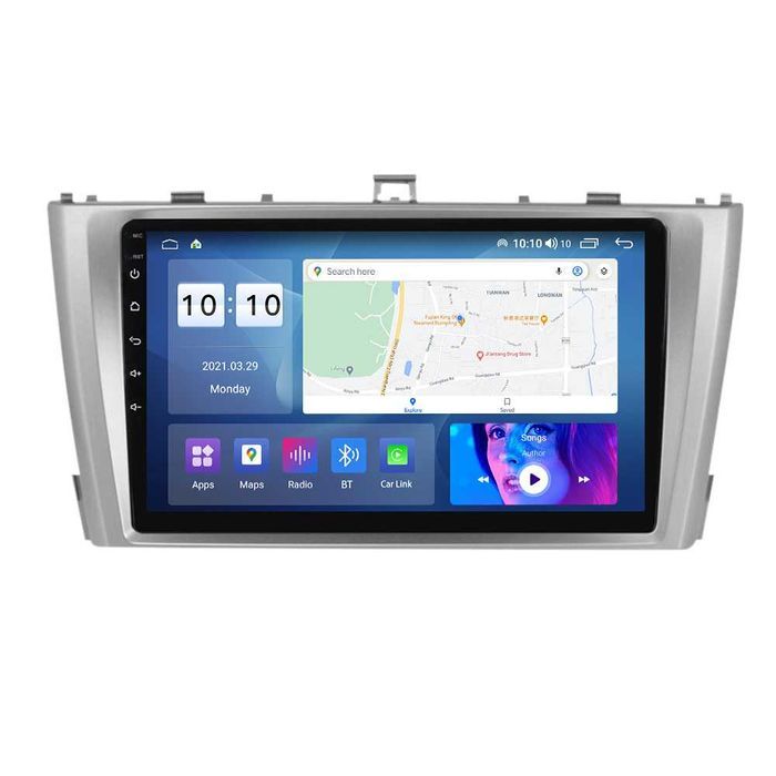 Navigatie Android 14 TOYOTA AVENSIS 2008 - 2015 1/8 Gb CarPlay +CAMERA