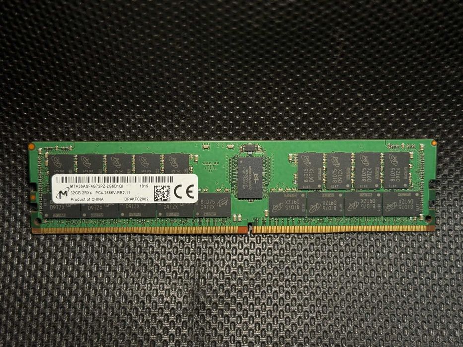 DDR4 32GB 2666Mhz ECC RDIMM Micron Memorie RAM Server Workstation