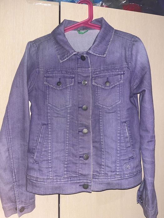 Лилаво дънково яке