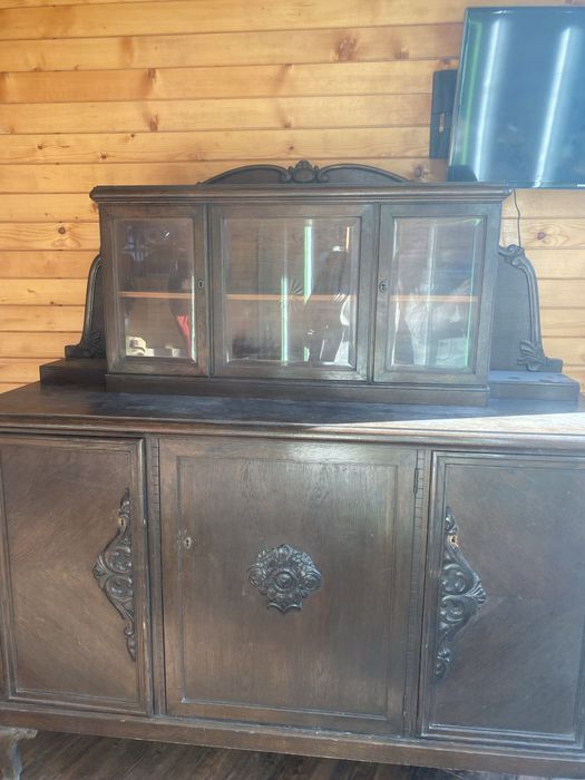 Скрин, шкаф, комод - антика 2 части