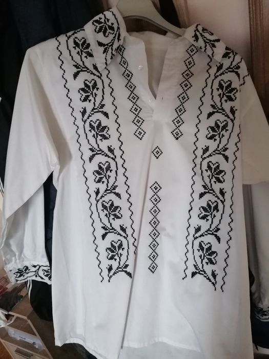 Camasa populara tradiționala noua360lei.,neg
