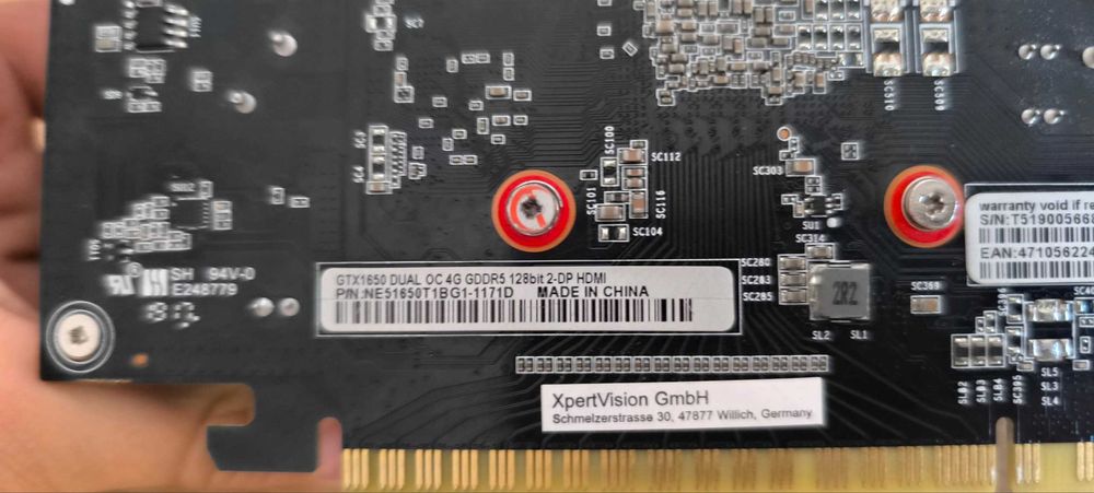 GTX 1650 за части (Неработеща)