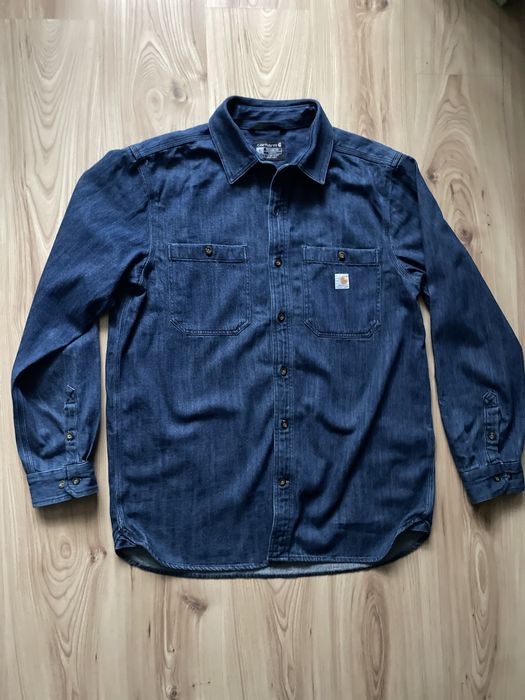 Carhartt relaxed fit/мъжка дънкова риза XL