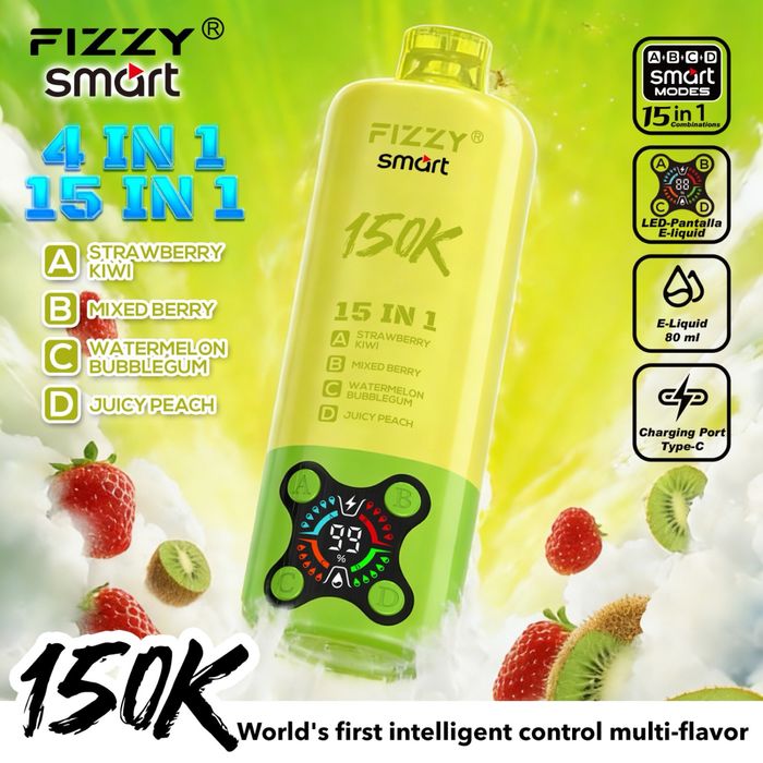 Vape 150k/150,000 15 in 1 reincarcabil special schimbi aroma din buton