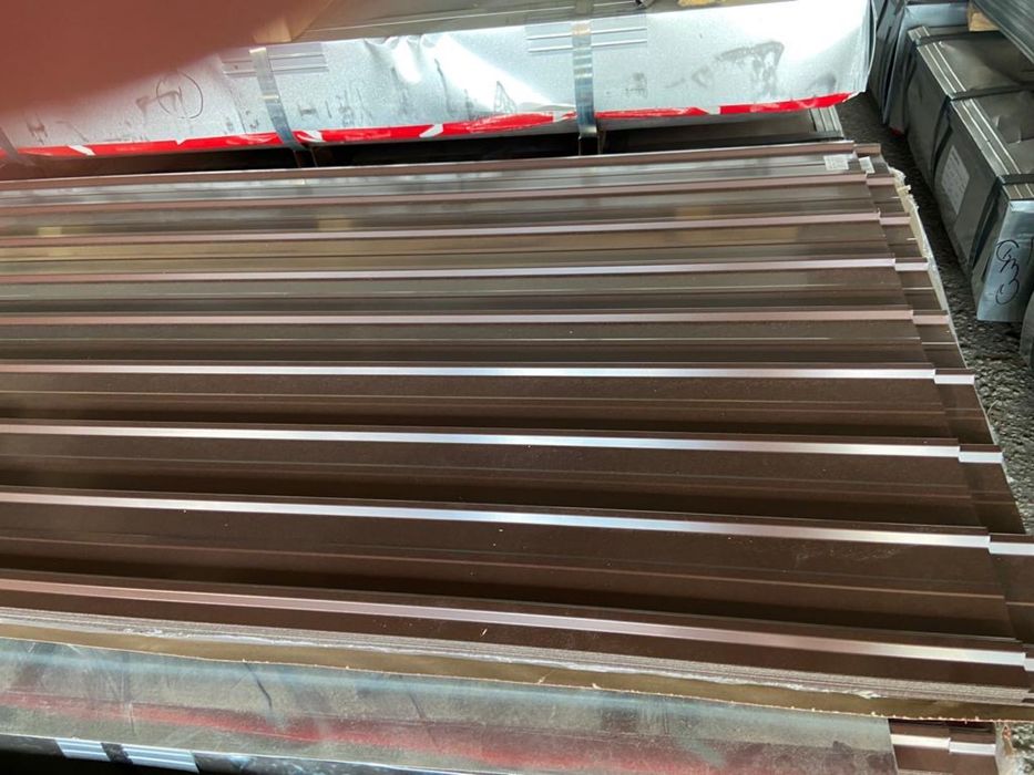 Tablă Cutată 2M Dedeman RAL 8017 maro ciocolatiu grosime 0.3mm 0.4mm